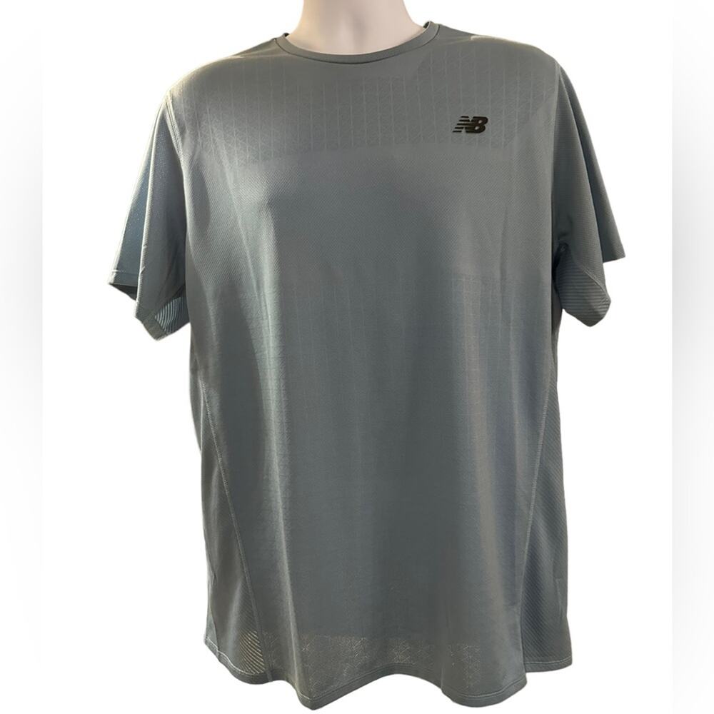 New Balance Mens XL Jade Green Short Sleeve Athletic Shirt